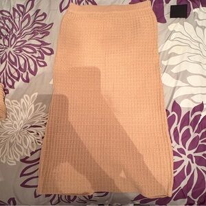 Lulu's Beige Pencil Skirt